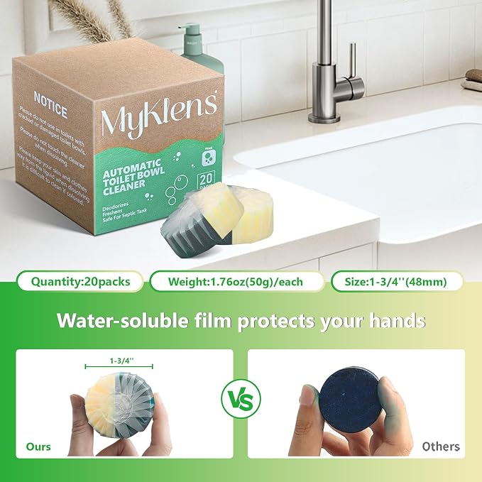Toilet Bowl Cleaner Tablets, Automatic Toilet Bowl Cleaners, Long-Lasting - Image 7