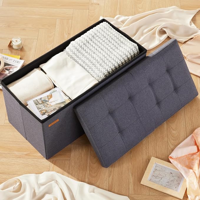 HAUSFRAU - 30 Inches Storage Ottoman Bench - Image 2