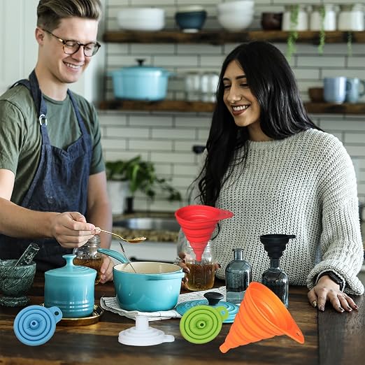 KongNai Kitchen Funnel Set, Small and Large, Kitchen Gadgets Accessories - Image 7