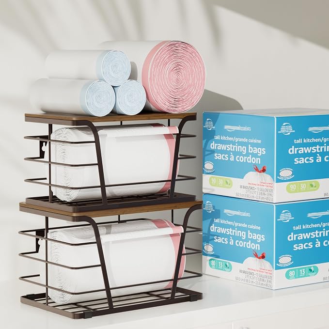 Extra Large 2 Pack Stackable Storage Pantry Organizers and Storage, Wall Mount - Image 7