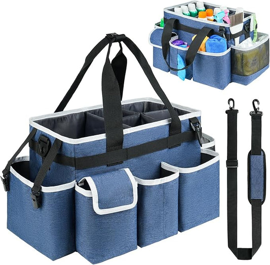 Cleaning Caddy, Cleaning Bag for Housekeepers, Cleaning Supplies Organizer by ZIOZERTT