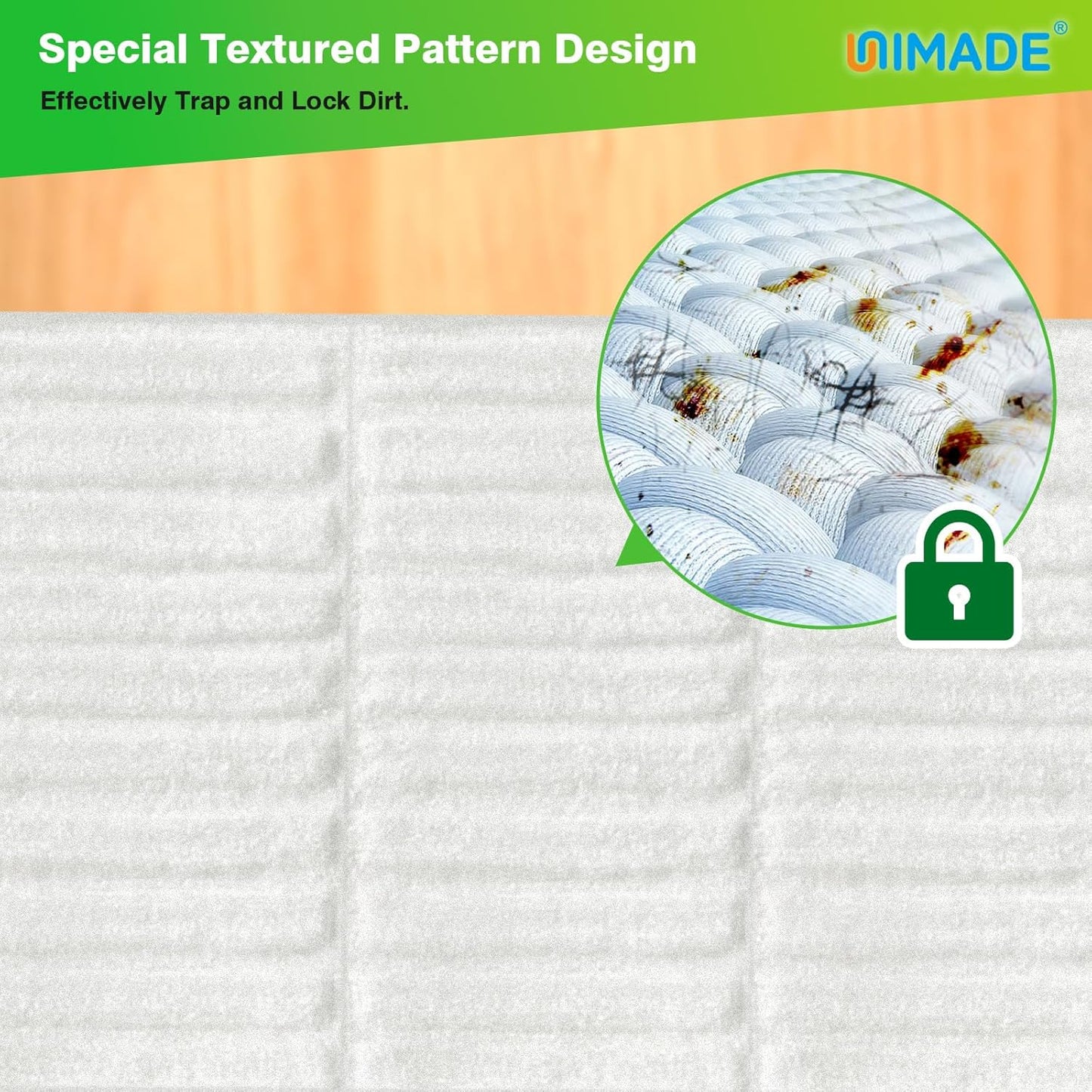 UNIMADE Dry Sweeping Cloths, 52 Count Mop Refill Compatible with Swiffer Sweeper - Disposable Duster Refills Mops for Cleaning Hardwood Floor Dust