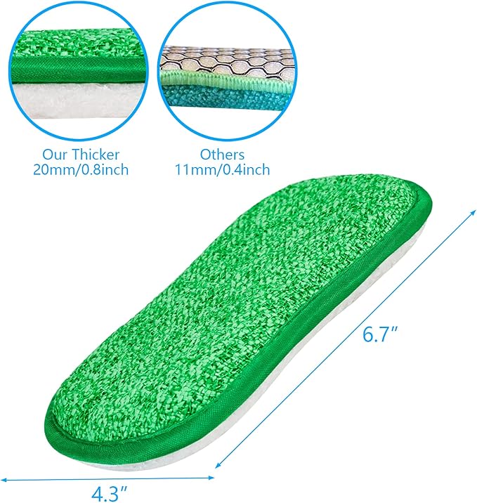Kitchen Dish Sponge Scrubber Non Scratch, Dishcloth No Odor Reusable Washable - Image 3