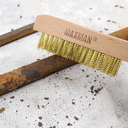 MAXMAN Brass Brush, Soft Brass Bristle Brush, Wire Brushes - Image 4