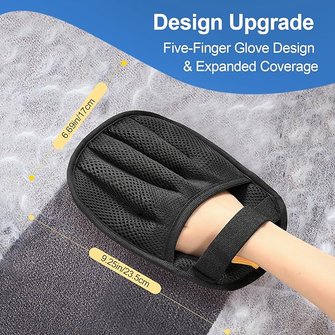 Pet Hair Removal Tool for Cats & Dogs, 2025 New Upgraded Electrostatic Gloves - Image 3