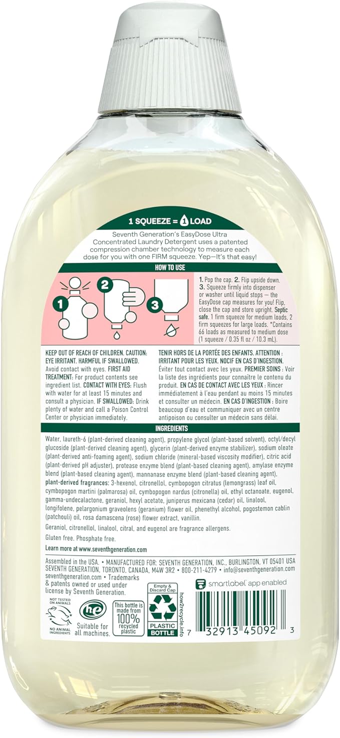 Seventh Generation EasyDose Laundry Detergent, Ultra Concentrated: 66 Loads - Image 2