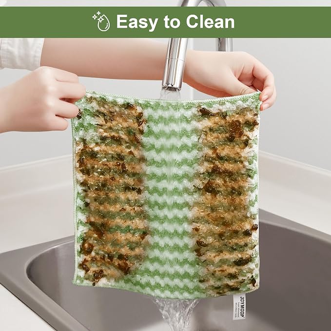 JOYMOOP Microfiber Cleaning Cloths – 18 Pack, Super Absorbent Towels - Image 8