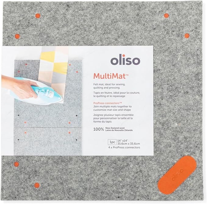 oliso MultiMat Wool Pressing Pad – 100% New Zealand Wool, ½" Thick – Ideal by Oliso