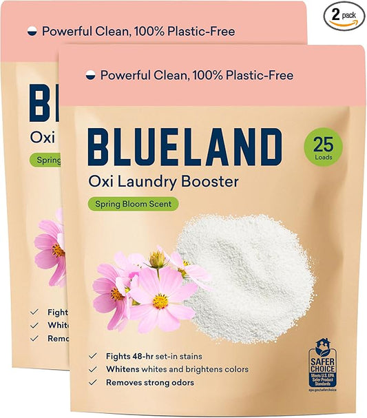 BLUELAND Oxi Laundry Booster Powder Refill 2-Pack, Spring Bloom Scent, 50 Loads by BLUELAND