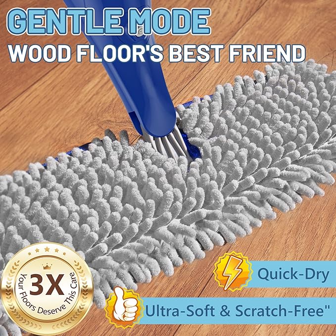 Papclean Spray Mops for Floor Cleaning: Double Sided Dust Mop for Hardwood Wood - Image 4