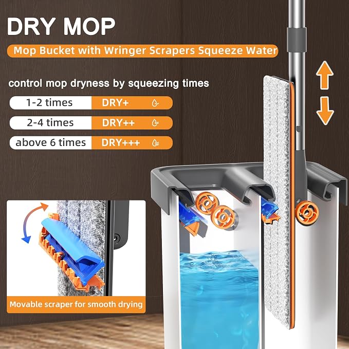 MOPALL Mop and Bucket with Wringer Set - Image 3