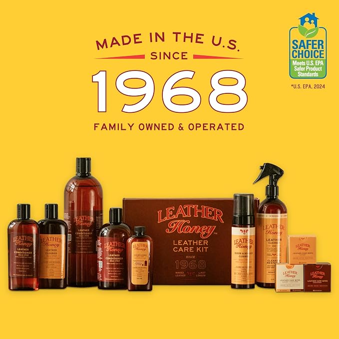 Leather Honey Leather Cleaner: Non-Toxic Leather Care Made in the USA Since - Image 4