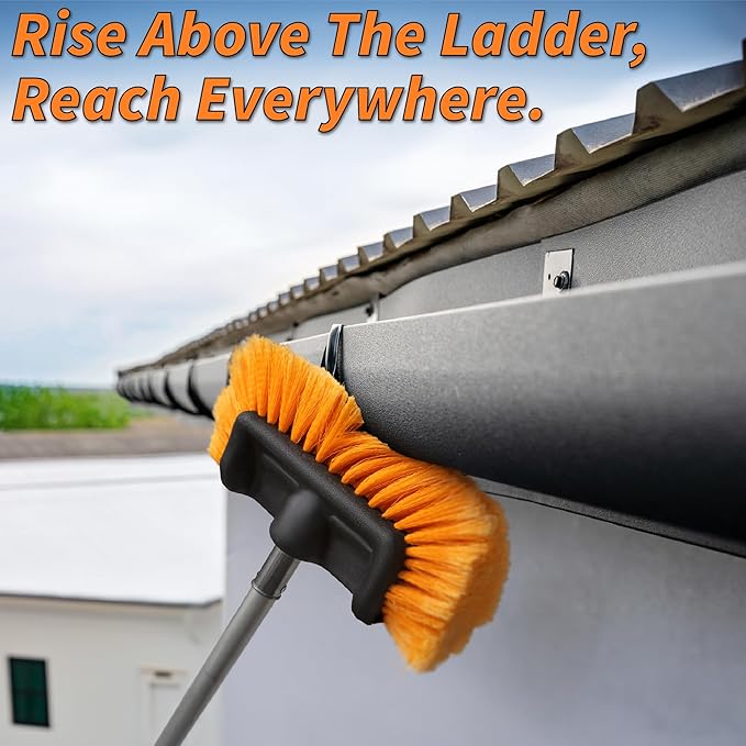 36 Foot High Reach Telescoping Duster Kit and Vinyl Siding Brushes - Image 7