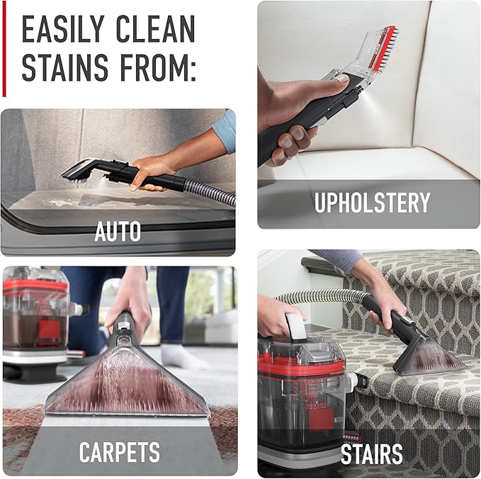 Hoover CleanSlate Plus Portable Carpet + Upholstery Spot Cleaner Machine - Image 4