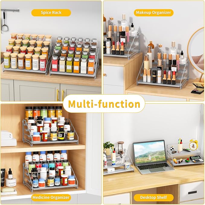 RCHYFEED 4 Tier Spice Rack Organizer, Spice Organization - Image 6