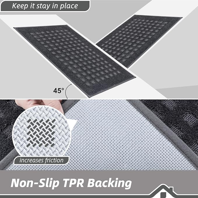 BEQHAUSE Waffle Door Mats Indoor 36"x60", Dog Mat - Image 5