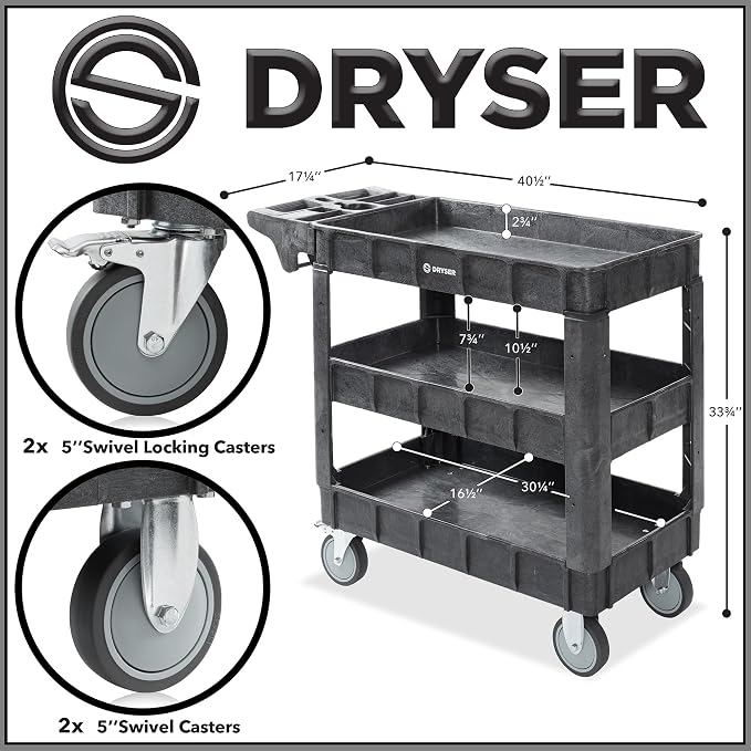 Dryser Utility Cart with Wheels - Image 6