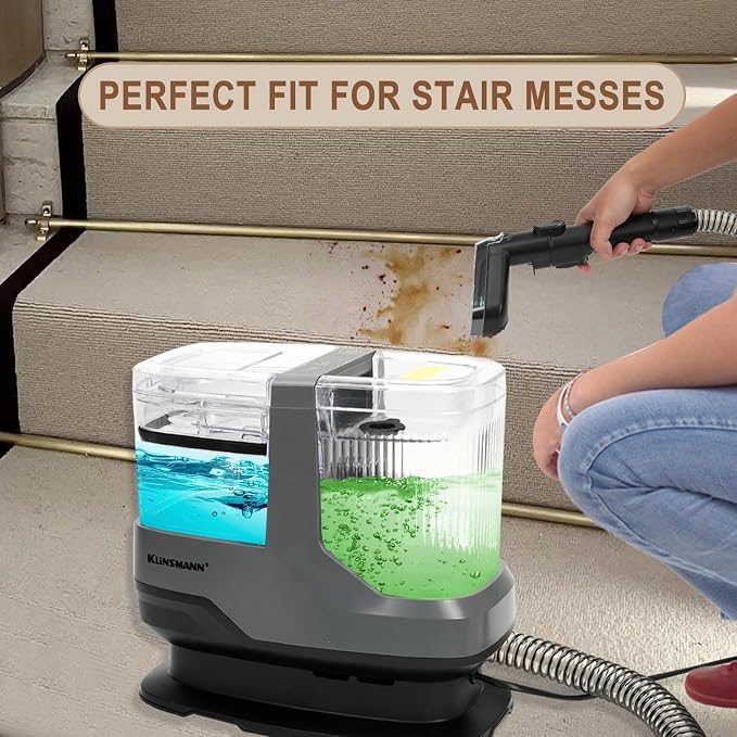 Portable Carpet and Upholstery Cleaner Machine, Deep Cleaning Carpet Shampooer - Image 6