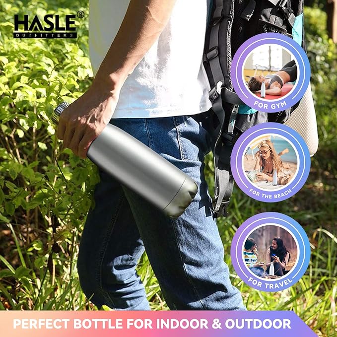 HASLE OUTFITTERS 17oz Stainless Steel Water Bottles Bulk, Vacuum Insulated - Image 6