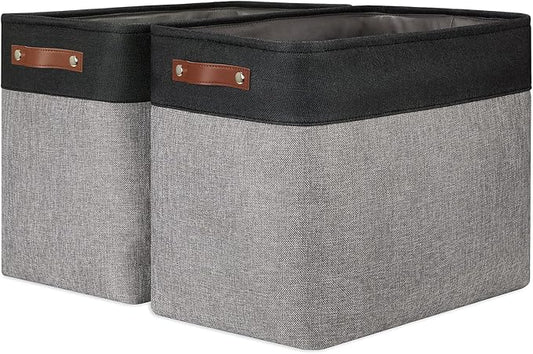 DULLEMELO Extra Large Storage Baskets, Fabric Storage Bins by DULLEMELO