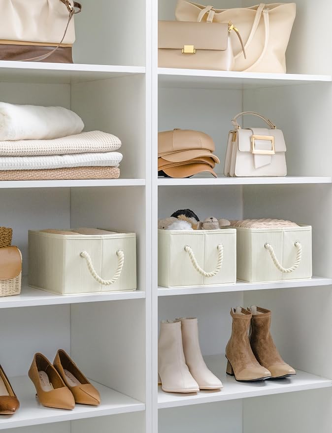 StorageWorks Storage Baskets for Shelves, Foldable Fabric Closet Storage Bins - Image 7