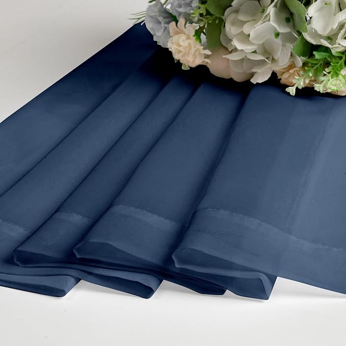 Chyhomenyc Navy Blue Sheer Curtains 84 Inches Long 2 Panels Set - Image 9