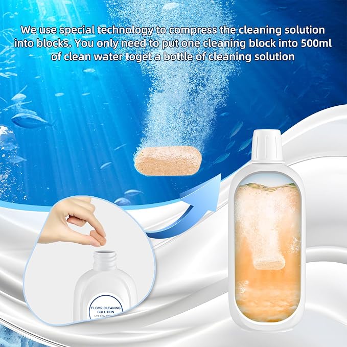 5 Bottles Compatible with Tineco Cleaning Solution Pet 500ml Per Bottle Orange - Image 2