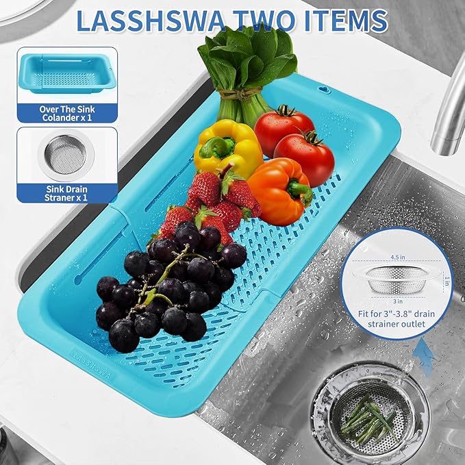 LASSHSWA Collapsible Colander and Strainer - Image 2