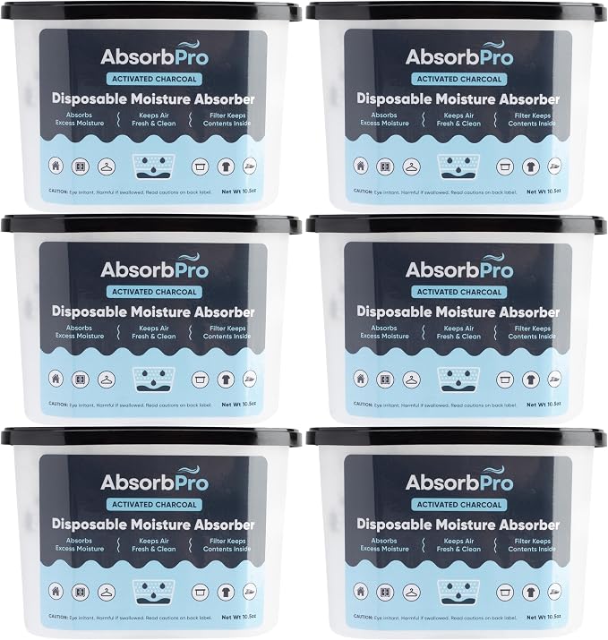 Moisture Absorber Tub with Activated Charcoal by AbsorbPro