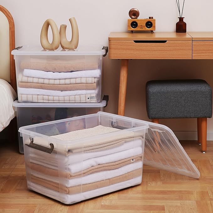 Citylife 69 QT Plastic Storage Bins - Image 2