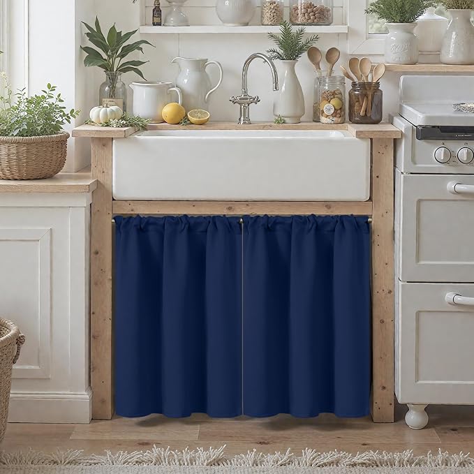 BGment Small Blackout Curtains 36 Inch Length - Image 2