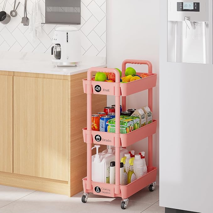 Laiensia 3-Tier Rolling Cart - Image 4