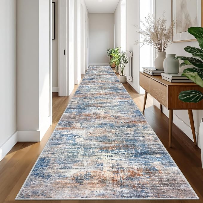 IOHOUZE Abstract Runner Rug 3x20 Ft Extra Long Washable Runners - Image 8