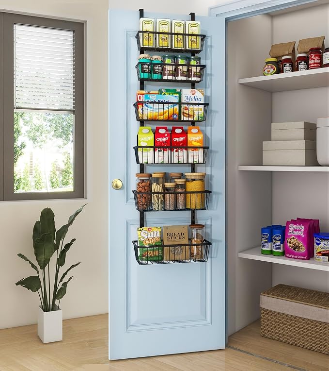 12 Inch Wide Narrow Over The Door Pantry Organizer, Pantry Organization and - Image 9