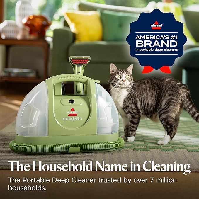 BISSELL Little Green Multi-Purpose Portable Carpet and Upholstery Cleaner - Image 2