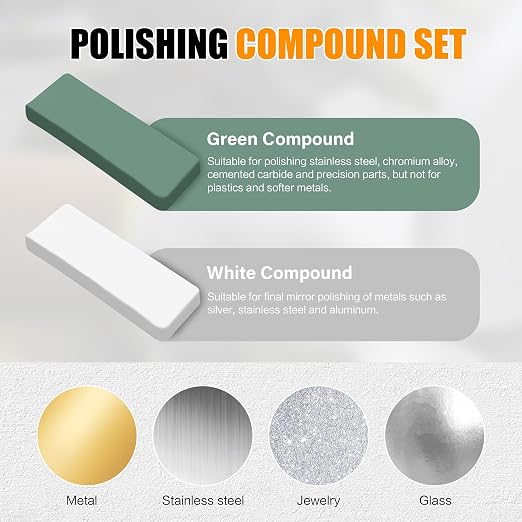 6pcs Buffing Wheel Kit Includes 4pcs 6 Inch Polishing Pads and 2pcs Polishing - Image 5
