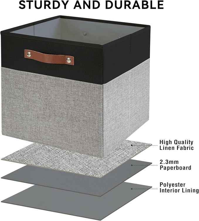 Collapsible Fabric Storage Cube Bins - Image 5