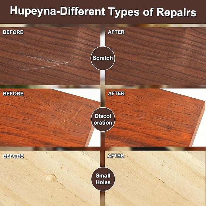Wood Furniture Repair Kit, 12 Colors Wood Repair Kit, Wood Touch up Fillers - Image 4