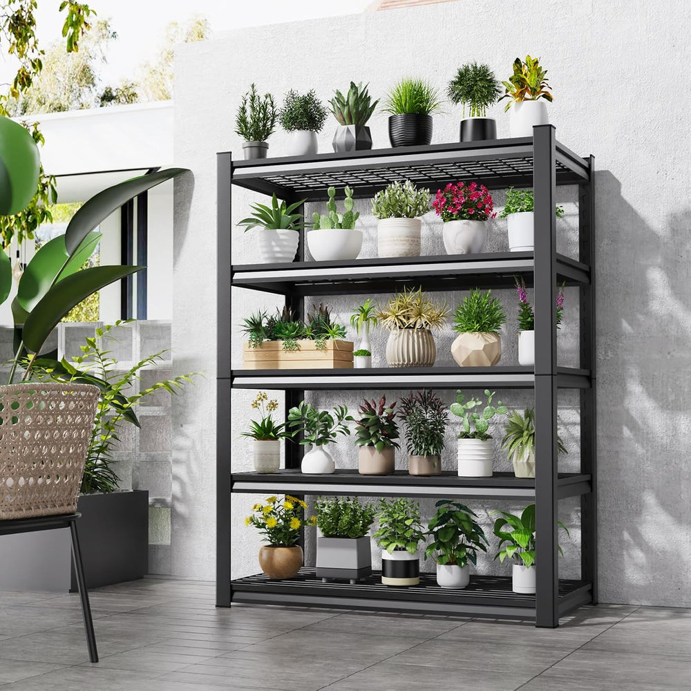 Set of 3 Garage Shelving-2500 lbs 5 Tier Storage Shelves,78"Hx46"Wx...