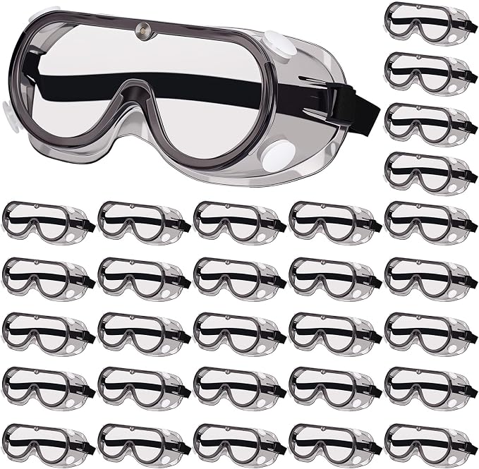 Yunsailing Protective Safety Goggles Lab Over Glasses Clear Anti Fog Eye by Yunsailing