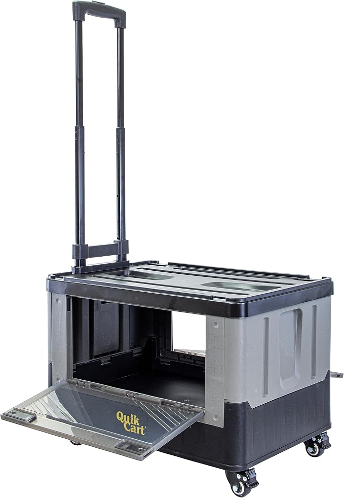 dbest products Quik Cart Extended Four Wheeled Rolling Crate Teacher Utility by dbestproductsInc