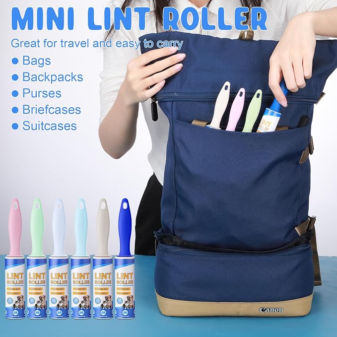 Hushee 48 Pack Bulk Mini Lint Roller - Image 6