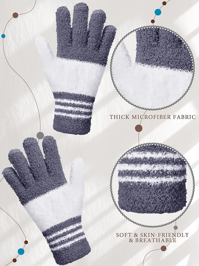 Patelai 3 Pairs Microfiber Plant Dusting Gloves Leaf Cleaning Gloves - Image 5