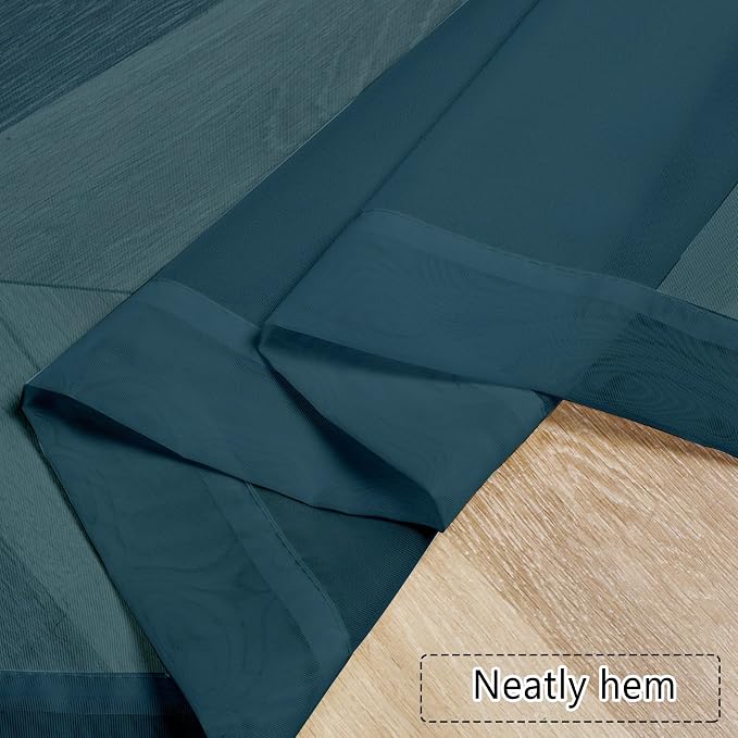 Chyhomenyc Stone Blue Sheer Valances - Image 6