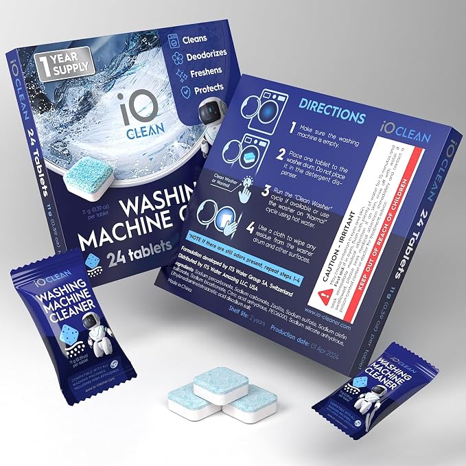 Washing Machine Cleaner and Descaler Tablets 24 Pcs - Image 2