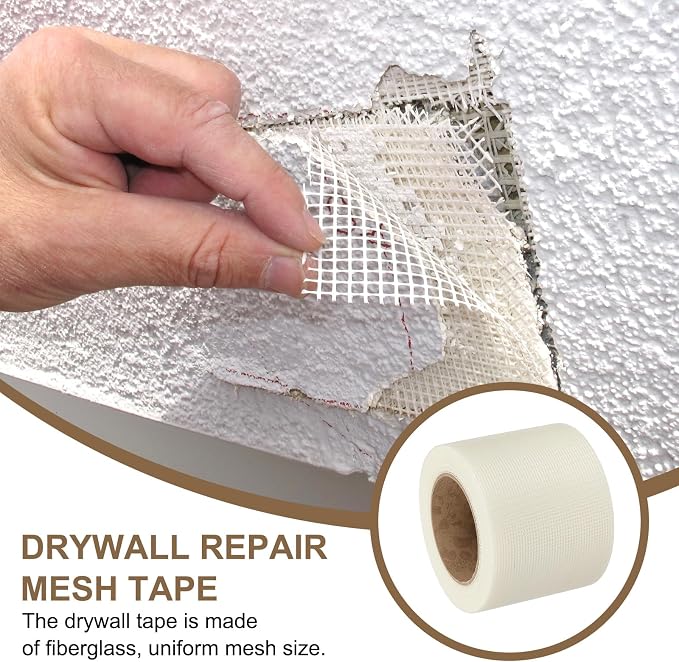 PATIKIL Drywall Repair Mesh Tape, 4 inch x 82 ft Fiberglass Repair Patch - Image 5