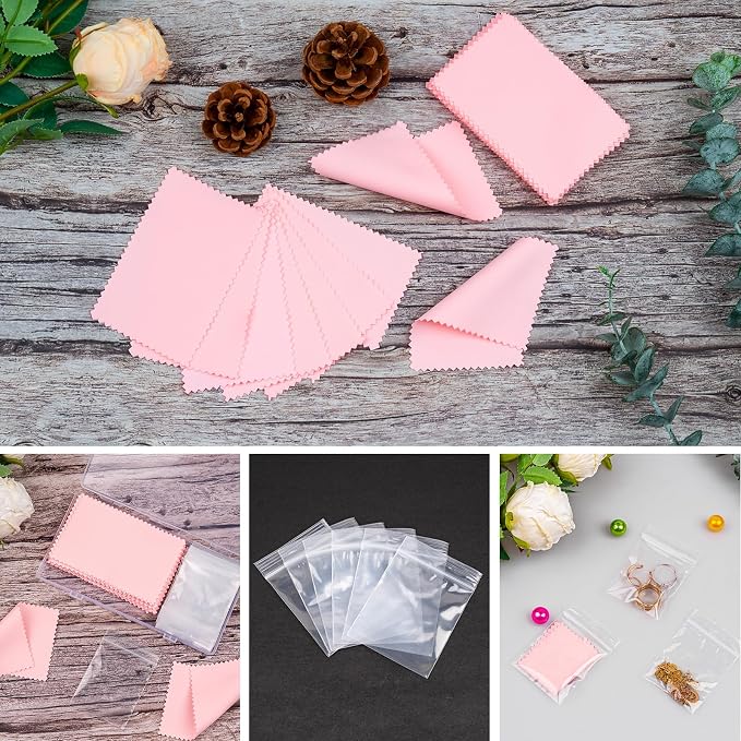 28 Pcs Jewelry Polishing Cloth for Sterling Silver Jewelry, Includes 40 Pcs - Image 7
