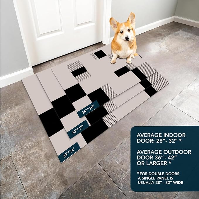 Ultra Thin Door Mat Indoor Entrance, 1/10 in Thin Door Mats - Image 7