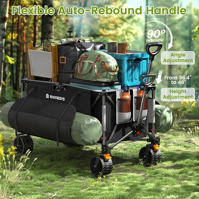 300L Collapsible Wagons Cart - Image 6