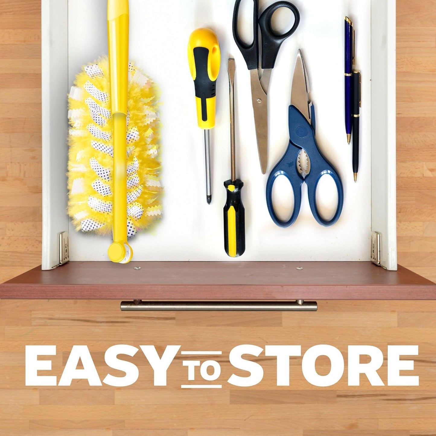 Swiffer Duster Kit with 3 ft Extendable Handle, Dusters for Cleaning, Set Includes 1 Extension Pole and 12 Heavy Duty Dusting Refills Dust Cleaner, Long Extended Wand for Ceiling Fans and Walls